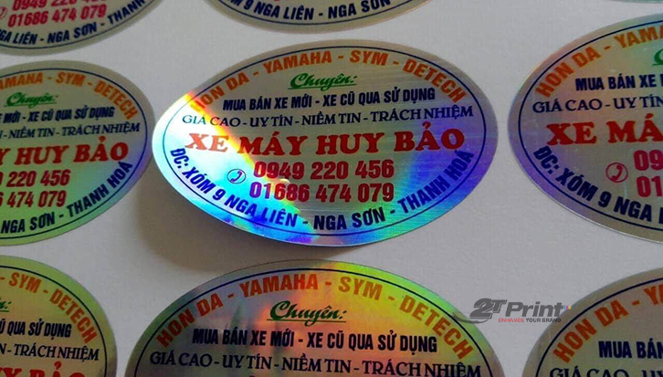 In tem nhãn 7 màu